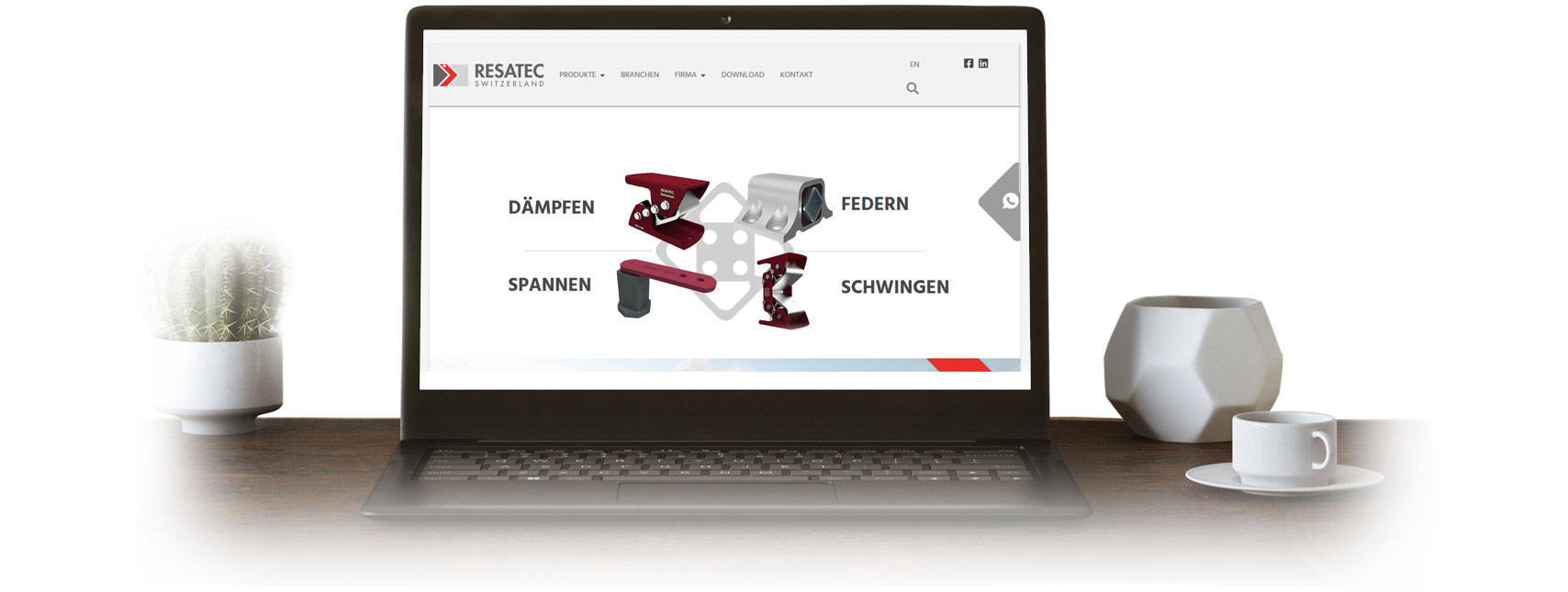 Website Resatec AG, Muhen/AG